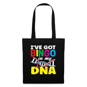 Les joueurs de bingo découvrent dans mon ADN - Sac en tissu - noir - Devant