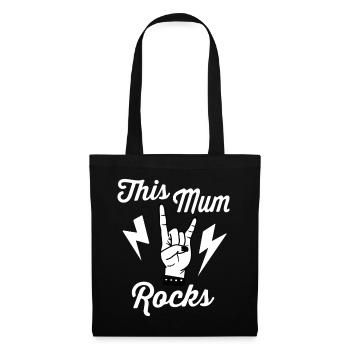 This Mum Rocks - Tote Bag - black - Front
