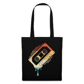 Dripping Cassette Tape - Tote Bag - black - Front