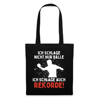 I don't just hit balls, I also hit - Tote Bag - black - Front