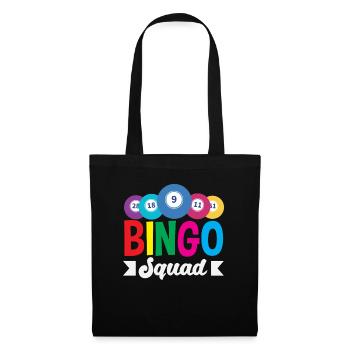 Bingo Squad pour les joueurs de bingo - Sac en tissu - noir - Devant