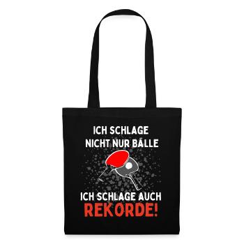 I don't just hit balls, I also hit - Tote Bag - black - Front