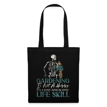 Plant Lover Gardening Skeleton - Tote Bag - black - Front