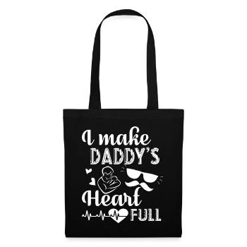 Father's Day I Make Daddy's Heart Full - Tote Bag - black - Front