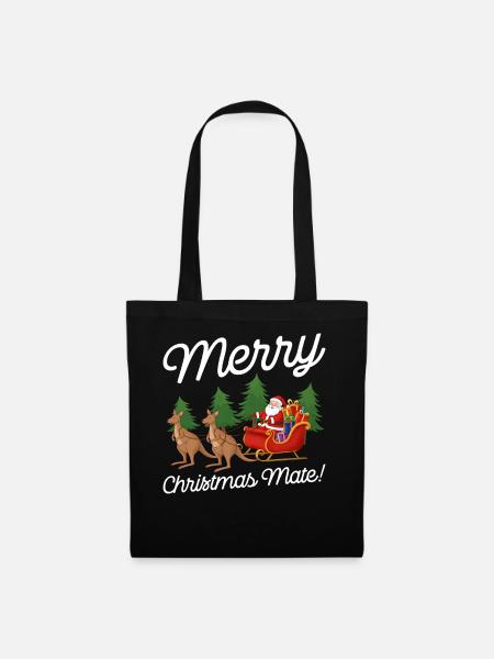 Frohe Weihnachten Mate Lustige Weihnachten Weihnachten Witz - Stoffbeutel - Schwarz