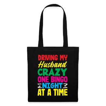 Soirée bingo : Rendre mon mari fou - Sac en tissu - noir - Devant