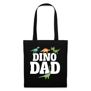 Dino Papa Lustiger Vater Sohn Dinosaurier Dadsaurus Papa - Stoffbeutel - Schwarz - Vorne