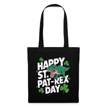 St. Pat-Rex Day Funny - Tote Bag - black - Front