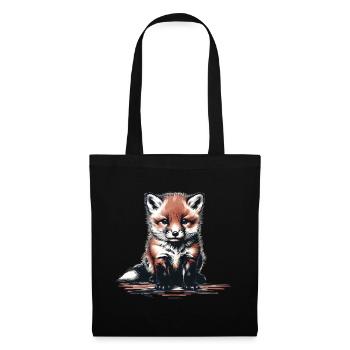 Animal De La Forêt, Renard, Renards, Enfants, Enfant, Conte De Fées - Sac en tissu - noir - Devant