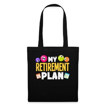 Bingo Mon plan de retraite Humour - Sac en tissu - noir - Devant