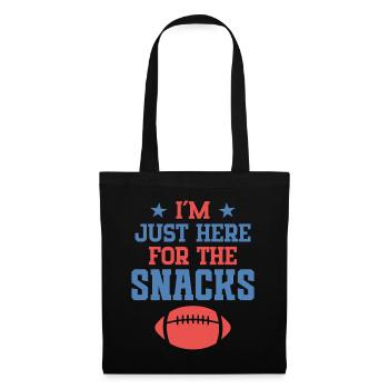 I'm just here for the snacks - Tote Bag - black - Front