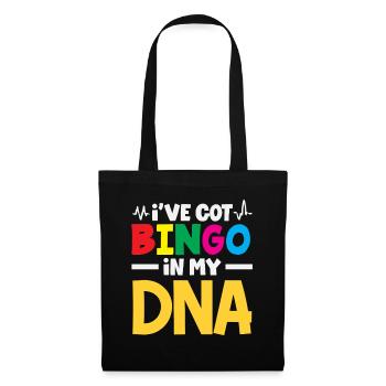Bingo dans mon ADN Déclaration amusante - Sac en tissu - noir - Devant
