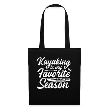 Le kayak est ma saison préférée - Kayaker Kayak - Sac en tissu - noir - Devant