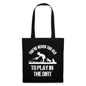 Jardinage Jardinier Jardinier Jardinier Chiens Drôle - Sac en tissu - noir - Devant