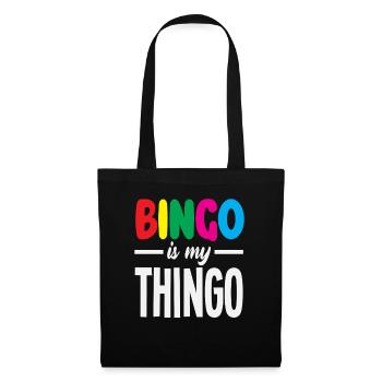 Le bingo est mon truc - Votre jeu - Sac en tissu - noir - Devant