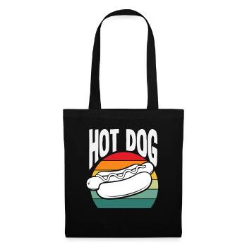 Hot Dog Lover Retro Style - Tote Bag - black - Front
