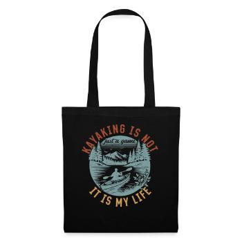 Kayaking is not just a game it is my life - - Tote Bag - black - Front