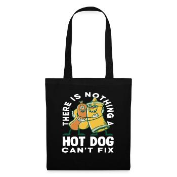 Nothing a hot dog lover can't fix - Tote Bag - black - Front