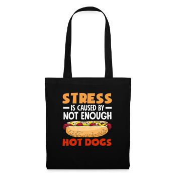 Stress causé par un nombre insuffisant de hot-dogs - Sac en tissu - noir - Devant