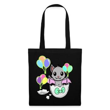 Bébé Enfant Naissance Chauve-souris Fantasy Oeuf Oeufs - Sac en tissu - noir - Devant