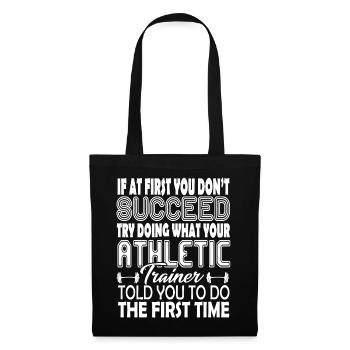 Athletic Trainer Funny Athletic Trainer - Tote Bag - black - Front
