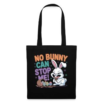 Easter Bunny with Chocolate – No Bunny Can Stop Me - Tote Bag - black - Front