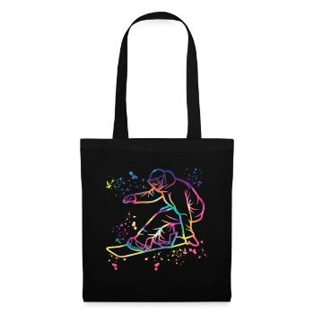 Snowboarder Snowboarding Snowboard - Tote Bag - black - Front