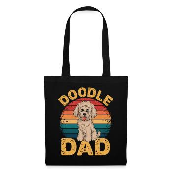Doodle Dad – Labradoodle & Goldendoodle - Sac en tissu - noir - Devant