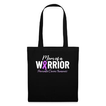Maman d’un guerrier Cancer du pancréas Exocrine - Sac en tissu - noir - Devant