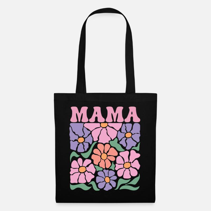 Mama - Stoffbeutel - Schwarz