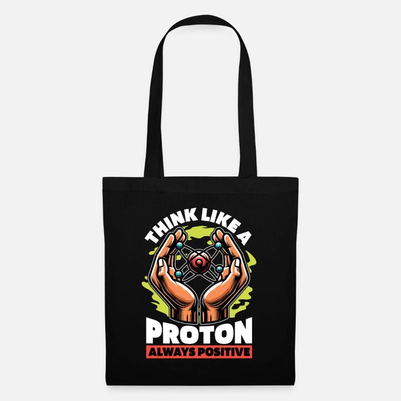 STEM Teacher Think Like A Proton Science Teacher - Stoffbeutel - Schwarz