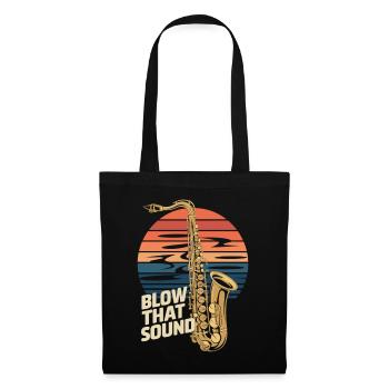 Blow That Sound – La puissance du saxophone - Sac en tissu - noir - Devant