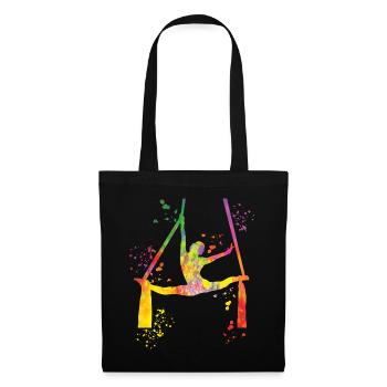 Vertical Cloth Aerial Acrobatics Aerial Silk - Tote Bag - black - Front