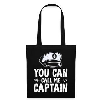 Funny Sailing Sea Captain Nautical Sailboat - Tote Bag - black - Front