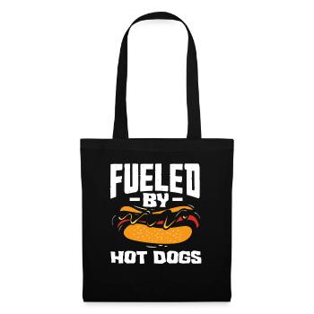 Propulsé par des hot-dogs - Hot Dog Lover - Sac en tissu - noir - Devant