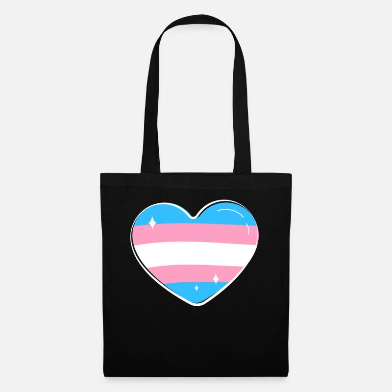 Transgender Trans LGBT Pride - Stoffbeutel - Schwarz