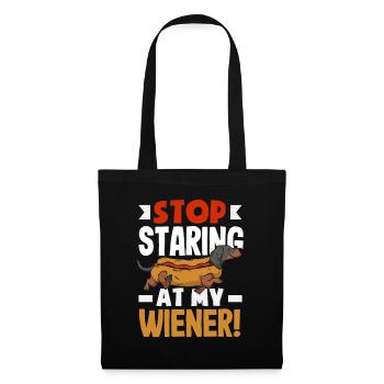 Hot Dog Lover Stop Staring - Tote Bag - black - Front
