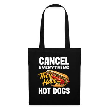 Amateur de hot-dogs Funny Fancy Délicieux hot-dogs - Sac en tissu - noir - Devant