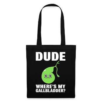 Funny Gallbladder Removal Cholecystectomy - Tote Bag - black - Front