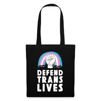 Transgender Trans LGBT Pride - Stoffbeutel - Schwarz - Vorne