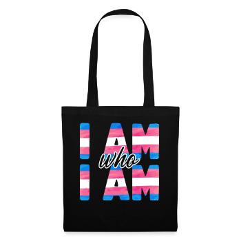 Fierté LGBT transgenre - Sac en tissu - noir - Devant