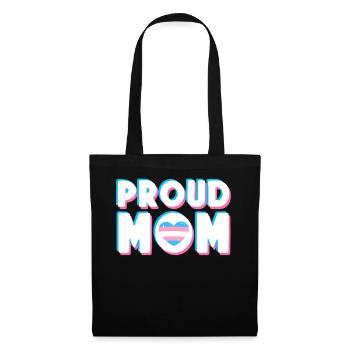 Fierté LGBT transgenre - Sac en tissu - noir - Devant