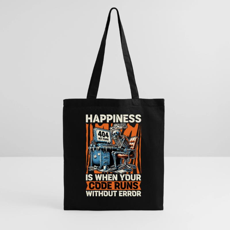 Coder Happiness Is When Your Code Runs Developer Stoffbeutel