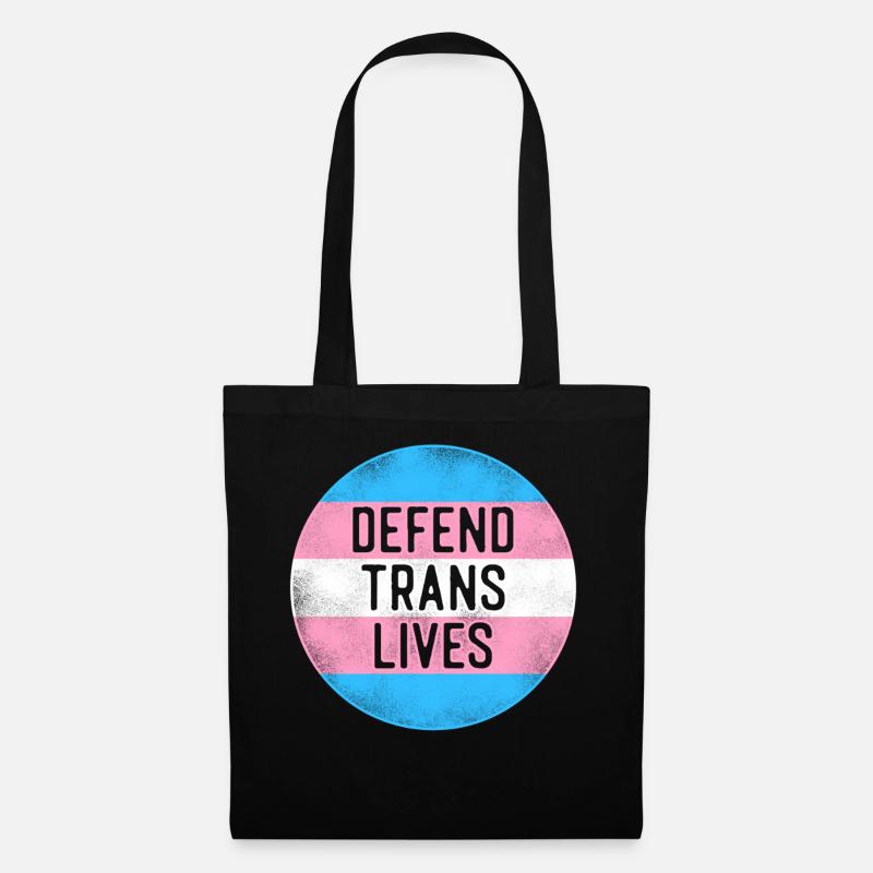 Transgender Trans LGBT Pride - Stoffbeutel - Schwarz