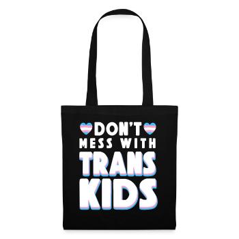 Fierté LGBT transgenre - Sac en tissu - noir - Devant