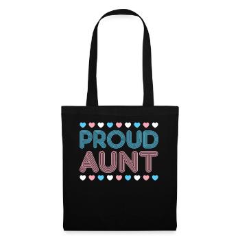 Fierté LGBT transgenre - Sac en tissu - noir - Devant