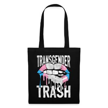 Transgender Trans LGBT Pride - Stoffbeutel - Schwarz - Vorne
