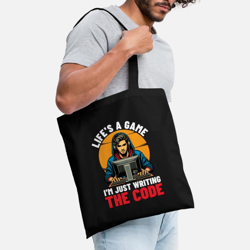 Coder Life's A Game I'm Just Web Developer Coders Tote Bag