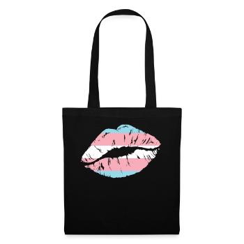 Fierté LGBT transgenre - Sac en tissu - noir - Devant