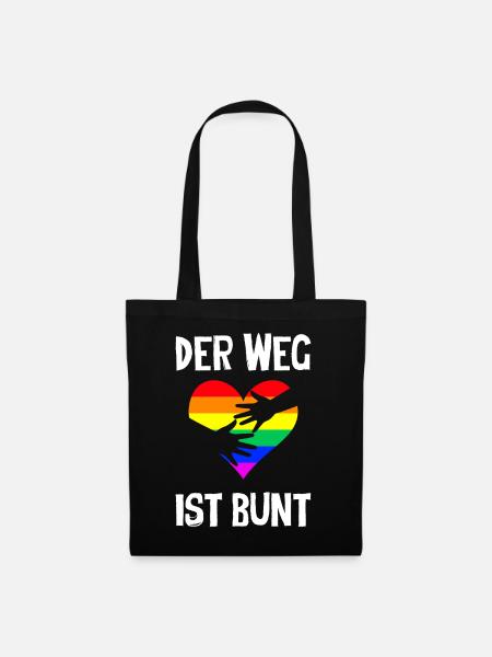 Der Weg Ist Bunt - Stoffbeutel - Schwarz